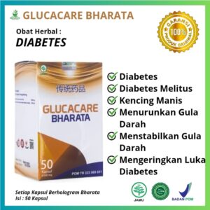 Obat herbal diabetes glucacare bharata