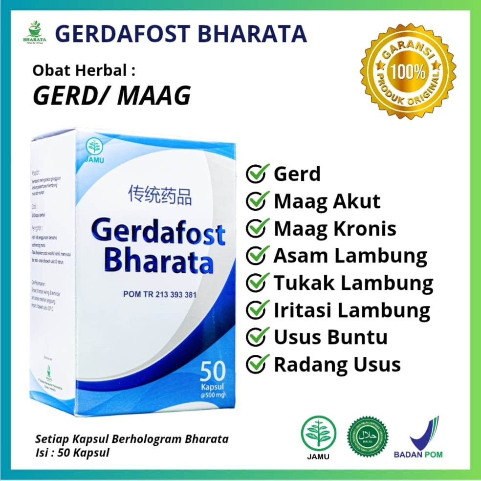 obat herbal gerd maag akut gerdafost bharata