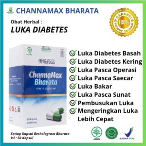 obat herbal luka diabetes basah kering channamax bharata