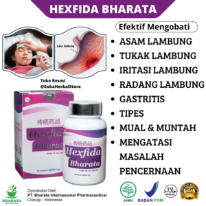obat herbal tukak lambung hexfida bharata